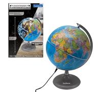 LEXIBOOK NLJ185DE Illuminated STEM 2 in 1 Day Globe Constellation Map at Night Blue/Black