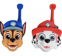 LEXIBOOK Paw Patrol 3D Walkie Talkies Set - Chase & Marshall, Blue,White,Red,Brown