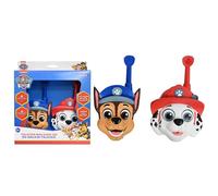 Lexibook, Paw Patrol, 3D Chase and Marshall Walkie-Talkies, 500m Range, 2 Communication Channels, Belt Clip, Red/Blue, TW18PALXB