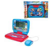 LEXIBOOK, Paw Patrol Bilingual Talking Educational Laptop, 40 Activities, English German, Talking Learning Computer, Animated Stories, Reading Teaching Method, Blue/Red, JC398PAi3LXB