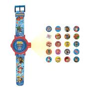 Lexibook Paw Patrol Chase Projection Watch, 20 images of your favourite characters, send code messages with the projections, Blue/Red, DMW050PA