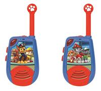 Lexibook Paw Patrol Chase 3D Walkie Talkies, 2km, Light Morse function, Volume control, Belt clip, Blue/Red, TW25PA