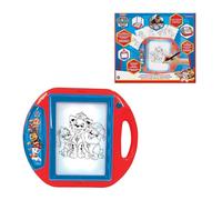 LEXIBOOK Paw Patrol Drawing Projector, 4 tampons, 10 templates, lighting screen, 1 pen included, artistic and creative toy for girls and boys, Red/Blue, CR310PALXB