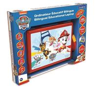 Lexibook, Paw Patrol, Educational and Bilingual Laptop French/English, Toy for Child Kid (Boys & Girls), 124 Activities, Learn Play Games and Music, Red/Blue, JC598PAi1LXB