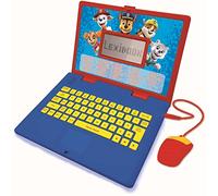 LEXIBOOK Paw Patrol - Educational and Bilingual Laptop Spanish/English - Toy for Child Kid (Boys & Girls), 124 Activities, Learn Play Games and Music with Chase Marshall - Red/Blue, JC598PAi2