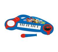 Lexibook, Paw Patrol, Electronic Piano for Children with Light Effects, Microphone, Drums, Built-in Speaker, Demo Tunes, DJ Player, Blue/red, K704PA