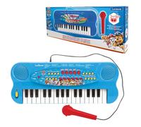 Lexibook, Paw Patrol, Electronic Keyboard with microphone, 32-keys piano, microphone for singing, 22 demo songs, battery operated, blue/red, K703PALXB