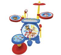 LEXIBOOK K610PA Paw Patrol Chase Electronic Set for Children, Musical Toy Game, Realistic Drum Sound, 8-Keys Keyboard, MP3 Plug, seat Included,