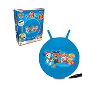 LEXIBOOK, Paw Patrol, Inflatable Hopper Ball, Chase, Marshall, Skye, Rubble, Manual pump included, Secure and durable plastic, Blue, BG040PALXB