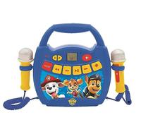 Lexibook, Paw Patrol, Portable karaoke digital player for kids, Microphones, Light effects, Bluetooth®, Record and voice changer functions, Blue, MP320PAZ