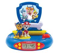 LEXIBOOK, Paw Patrol, Projector Alarm Clock for kids, Nightlight and time projection to the ceiling, Sound Effects, Battery-powered, Blue, RP500AC