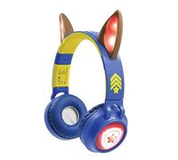 LEXIBOOK, Paw Patrol, Wireless and wired 2-in-1 headset with Chase ears, sound limited to 85 dB, light effects, foldable, adjustable, rechargeable, HPBT015PALXB