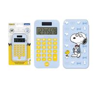 LEXIBOOK, Peanuts, 8-Digit Pocket Calculator, Compact Calculator with Protective Cover, Easy-to-Read Display, School and Home Use, C45PNLXB