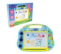 LEXIBOOK Peppa Pig Magic Slate, CRPP550LXB | Multicoloured magic slate, 3 stamps & stylus, Artistic & creative toy for drawing in colour, Blue/Yellow