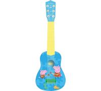 Lexibook, Peppa Pig, My First Guitar for children, 6 nylon strings, 21" long, guide included, blue/yellow, K200PP