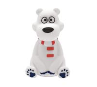 LEXIBOOK - Polar Bear Color Nightlight for children's room, colour change, smooth light, Battery included, NLJ01PBLXB
