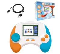 Lexibook, Power Console®, Bilingual educational bilingual game console with 100 activities, English/French, White/orange/blue, JCG100i1