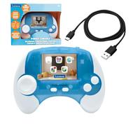 Lexibook, Power Console Educational Bilingual Talking Handheld Console, 2.8'' Colour LCD Screen, 100 Activities in English and Italian, Blue/White, JCG100i5LXB