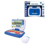 Lexibook, Power Junior, Bilingual Educational Laptop ENGLISH/FRENCH with 40 activities including a new way to learn how to read and count, JC398i1, Blue/White