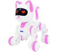 Power Kitty Junior - My Robotic Cat With Programming Function, Dance, Walk, Plays Music Incl. Remote Control. Pink/White