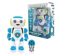 LEXIBOOK - Powerman Jr. Smart Interactive Toy Robot that Reads in the Mind Toy for Kids Dancing Plays Music Animal Quiz STEM Programmable Remote Control Boy Robot Junior Green/Blue - ROB20EN