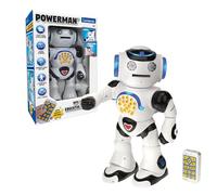Lexibook Powerman - Remote Control Walking Talking Toy Robot, Dances, Sings, Reads Stories, Math Quiz, Shooting Discs, and Voice Mimicking, for kids 4+ - ROB50EN