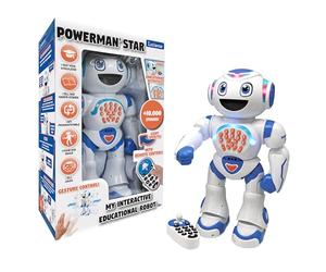 LEXIBOOK, Powerman Star, Walking Talking Toy Robot, ROB85EN | English, Walking, Talking, STEM programmable