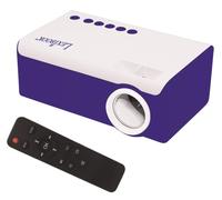 Lexibook, Mini HD video projector, Home Cinema, Built-in speaker, remote control included, HDMI/USB/AV/Micro SD connectivity, blue/white, PRJ150