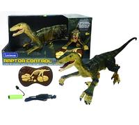 LEXIBOOK, RC Raptor Control, Realistic remote controlled dinosaur, Articulated movements, Roars, Light effect, Rechargeable, Fossil remote control included, DINO01LXB