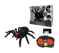 Lexibook, Realistic remote controlled Tarantula/Spider, 8 hairy legs, 2 mandibles, light effects in the eyes, remote control included, SPIDER01, Black