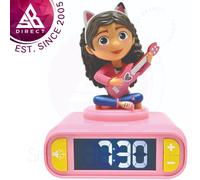 Lexibook RL800GDH 3D Gabby's Dollhouse Childrens Clock with Night Light