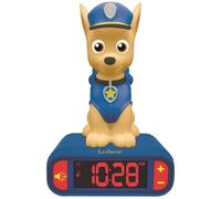 LEXIBOOK RL800PA Paw Patrol Digital Alarm Kids with Night Light Snooze and Dogs Sound Effects Childrens Clock Luminous Chase, Blue Colour