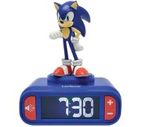 LEXIBOOK RL800SN Nightlight Alarm Clock - Sonic the Hedgehog, Patterned,Blue