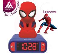Lexibook RL800SP Kid's Spider-Man Night Light Radio Alarm Clock│Snooze