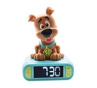 LEXIBOOK, Scooby-Doo, Nightlight alarm clock, Sounds and Melodies, LCD Backlit screen, Luminous, Snooze, Brown/Green, RL800SD