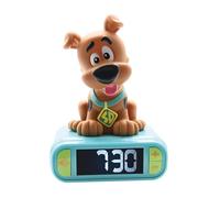 LEXIBOOK, Scooby-Doo, Nightlight alarm clock, Sounds and Melodies, LCD Backlit screen, Luminous, Snooze, Brown/Green, RL800SDLXB