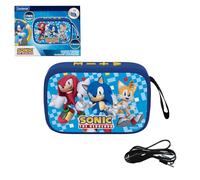 LEXIBOOK, SEGA Sonic the Hedgehog, Portable Bluetooth Speaker, wireless, USB-C, SD/TF card, rechargeable battery, Blue, BT018SNLXB