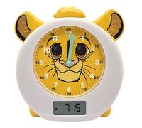 LEXIBOOK, Simba Sleep Companion Alarm Clock, RLT100AN | Wake-up light, FM radio, Sunrise/sunset simulation, 6 natural sounds, Yellow
