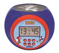 Lexibook Sonic The Hedgehog Childrens Projector Alarm Clock With Timer