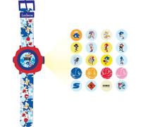 LEXIBOOK, Sonic The Hedgehog, Adjustable Projection Watch Digital Screen, Projects 20 Images of Sonic, for Children, Blue/red, DMW050SN