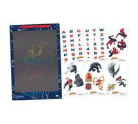 Lexibook, Spider-Man, Magic Slate, Artistic and creative toy for girls and boys, Multicoloured drawings, 28 cm screen, Includes 1 stylus and 6 stencils, Blue, CRT10SP