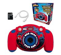 Lexibook, Spider-Man, 4-in-1 Kids digital camera, photo and video function, games, 32GB SD card included, red, DJ080SPLXB