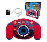 Lexibook, Spider-Man, 4-in-1 Kids digital camera, photo and video function, games, 32GB SD card included, red, DJ080SP
