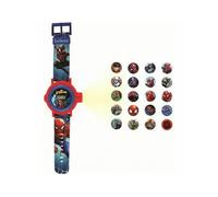 Lexibook Projection Watch Spider-Man DMW050SP - Adjustable digital screen, 20 images, Red/Blue