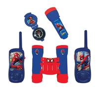 Lexibook, Spider-Man, Adventurer Set for Children, Walkie-Talkies 120m, Binocula