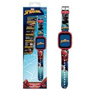 LEXIBOOK, Spider-Man, Bluetooth Watch with Color Screen, Spider-Man Design, Camera, and 8 GB Memory Card, Red, DMW071SPLXB