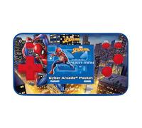 LEXIBOOK, Spider-Man, Cyber Arcade Pocket, Portable Gaming Console, 150 Games, 1.8" LCD screen, Battery Operated, Blue/red, JL1895SPLXB