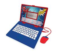 Lexibook, Spider-Man, Educational and Bilingual Laptop French/English, Toy for Child Kid (Boys & Girls), 124 Activities, Learn Play Games and Music, Blue/Red, JC598SPi1LXB