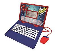 LEXIBOOK, Spider-Man, Educational and Bilingual Laptop German/English, Toy for Child (Boys & Girls), 124 Activities, Learn Play Games and Music, Red/Blue, JC598SPi3