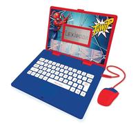 Lexibook, Spider-Man, Educational and Bilingual Laptop Spanish/English-Toy for Child Kid (Boys & Girls), 124 Activities, Learn Play Games and Music, Red/Blue, JC598SPi2LXB